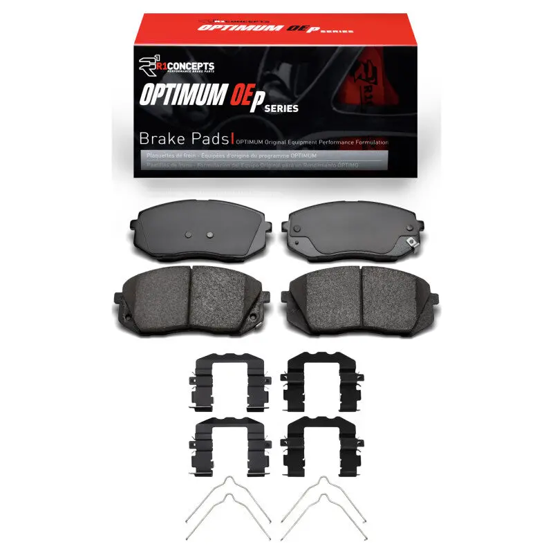 R1 2015-2023 Hyundai Sonata Front R1 Optimum Oe Pads & Hardware Kit 1