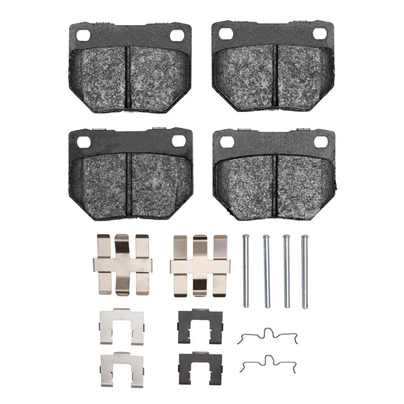 R1 06-07 Subaru Impreza Rear Semi Met Pads & Hardware Kit 1