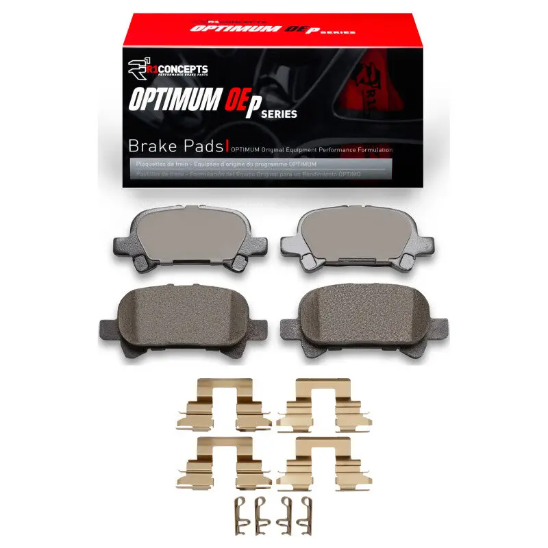 R1 2002-2008 Toyota Avalon Rear R1 Optimum Oe Pads & Hardware Kit 1