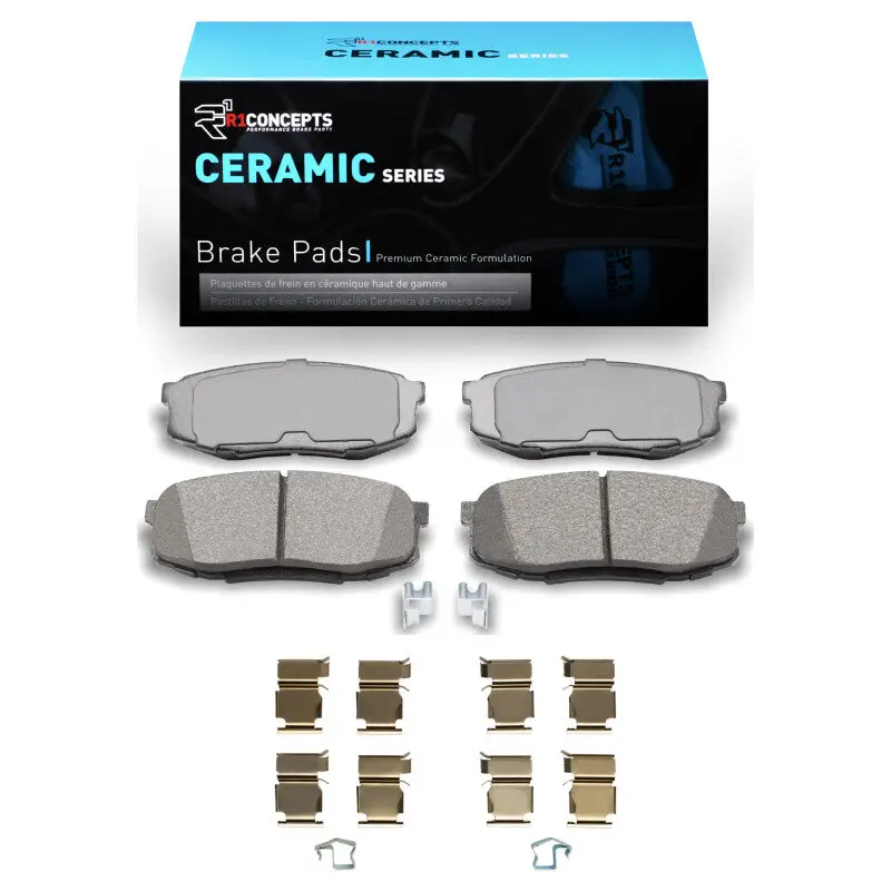 R1 2007-2022 Lexus Lx570 Rear R1 Ceramic Pads & Hardware Kit 1