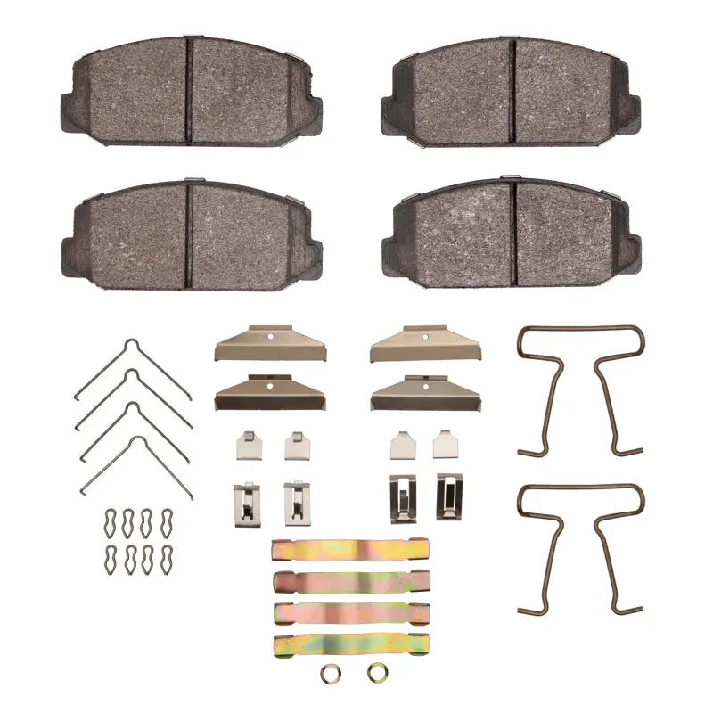 R1 1970-1979 Toyota Corolla (Us/Canada) Front R1 Semi Met Pads & Hardware Kit 1