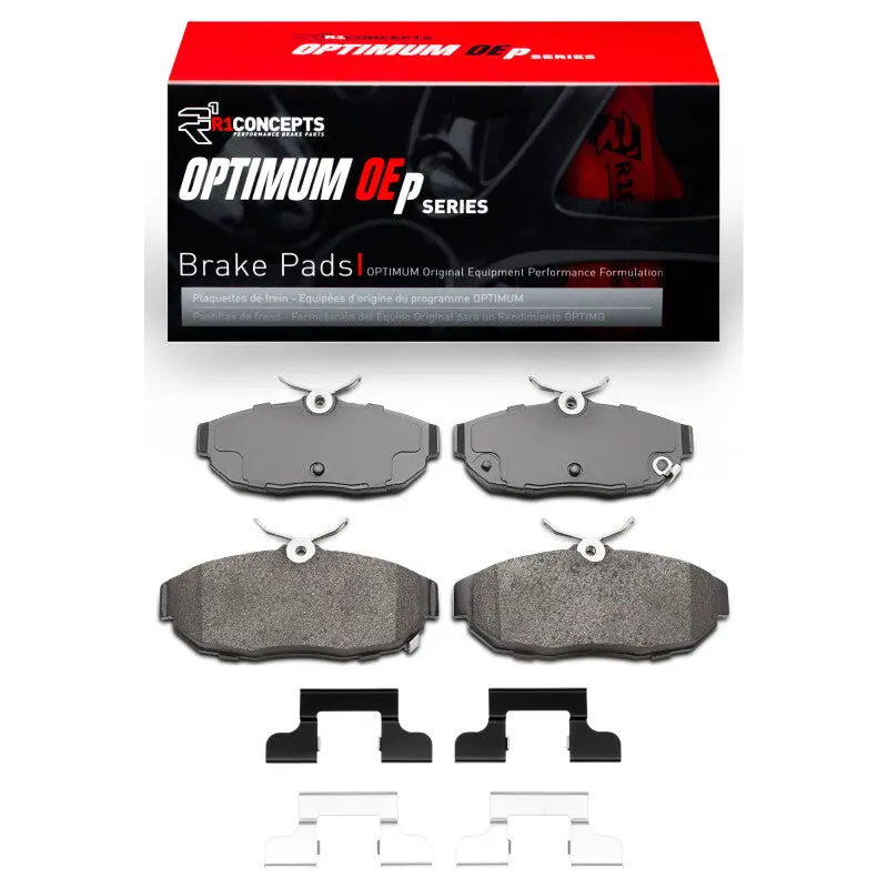 R1 12-14 Ford Mustang Rear Optimum Oe Pads & Hardware Kit 1