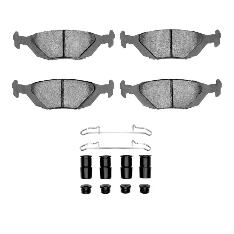 R1 86-98 Saab 900 Rear Semi Met Pads & Hardware Kit 1