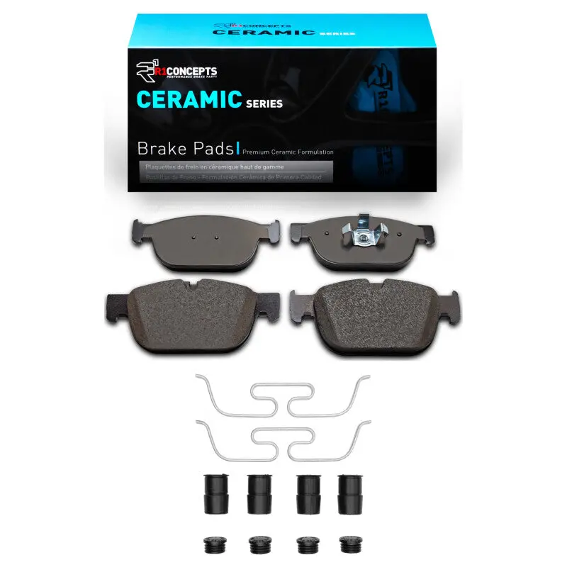 R1 16-24 Polestar Polestar 2 Front Ceramic Brake Pads & Hardware Kit 1