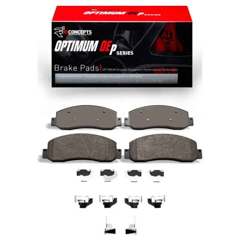 R1 2005-2012 Ford F-350 Super Duty 4Wd Front R1 Optimum Oe Pads & Hardware Kit 1