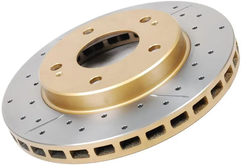 Dba 06-22 Acura Csx Front Street Series Drilled & Slotted Rotor W/Gold Hat 1