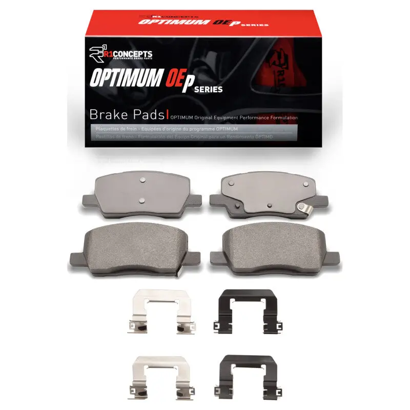 R1 2017-2025 Tesla Model S Rear R1 Optimum Oe Pads & Hardware Kit 1