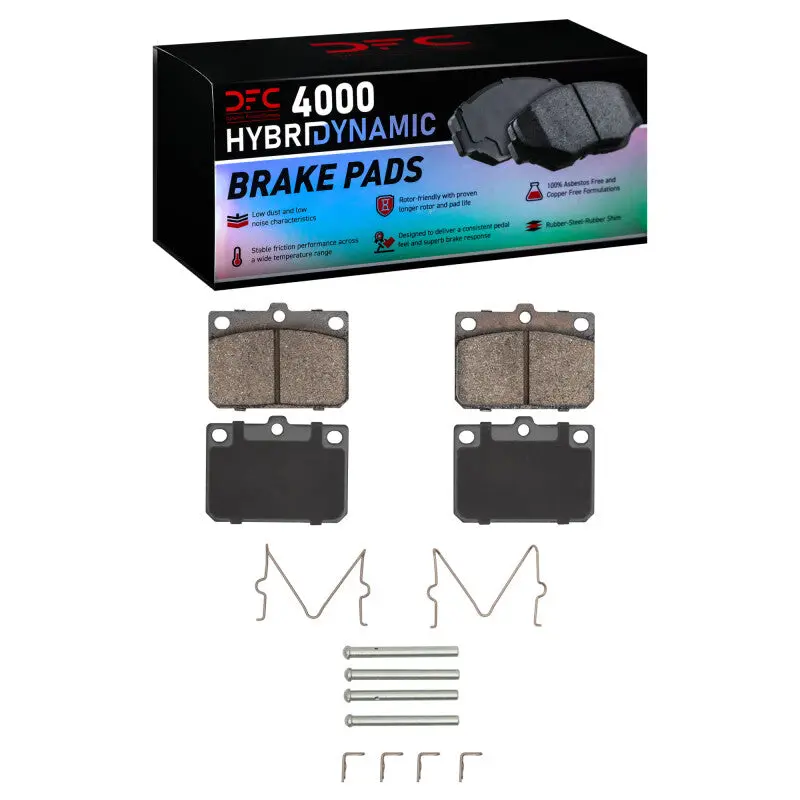 R1 72-78 Mazda 808 Front Semi Met Pads & Hardware Kit 1