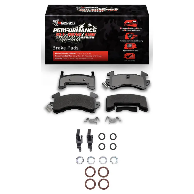 R1 78-03 Buick Century Front Performance Off-Road/Tow Brake Pads & Hardware Kit 1