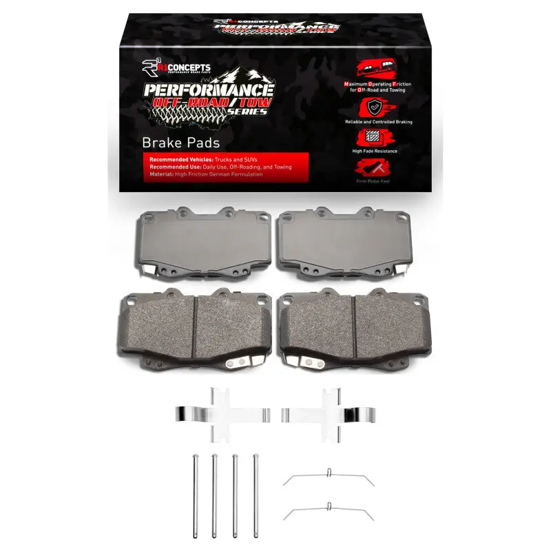 R1 95-04 Toyota Tacoma Front Performance Off-Road/Tow Brake Brake Pads & Hardware Kit 1