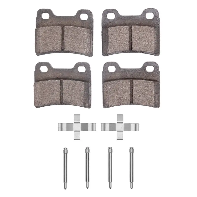 R1 95-97 Kia Sephia Rear Semi Met Pads & Hardware Kit 1