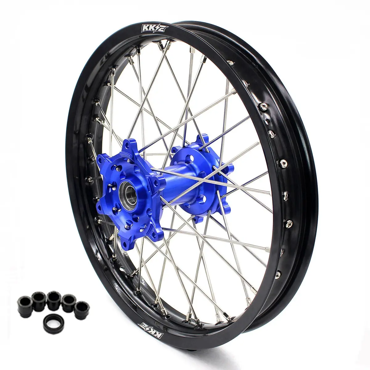 Kke 19" Rear Wheel Rim For Yamaha Yz125 Yz250 Yz250f Yz450f Blue Hub 1