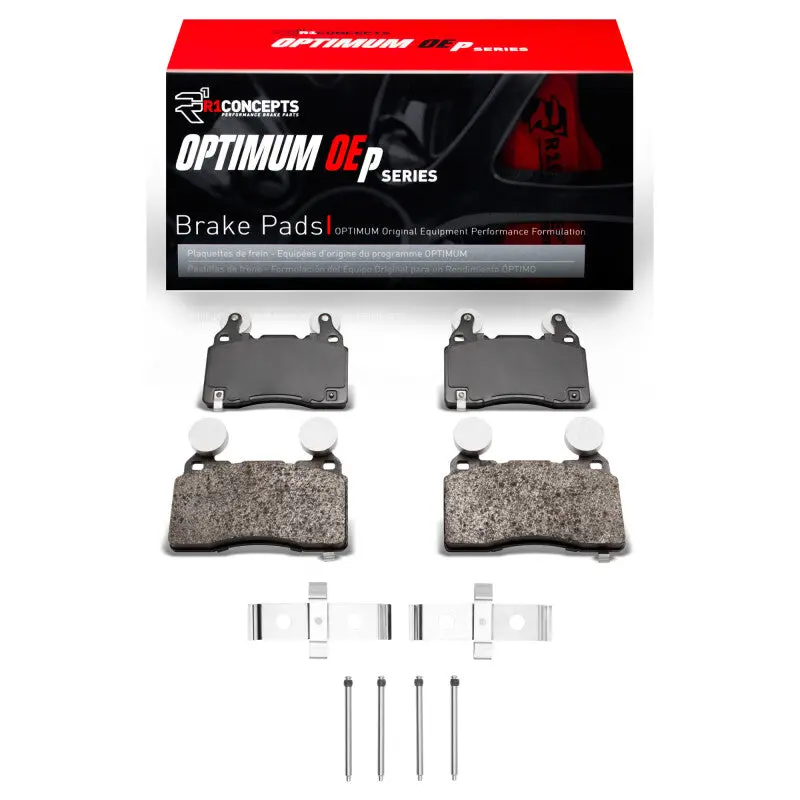 R1 10-15 Chevrolet Camaro Front Optimum Oe Pads & Hardware Kit 1