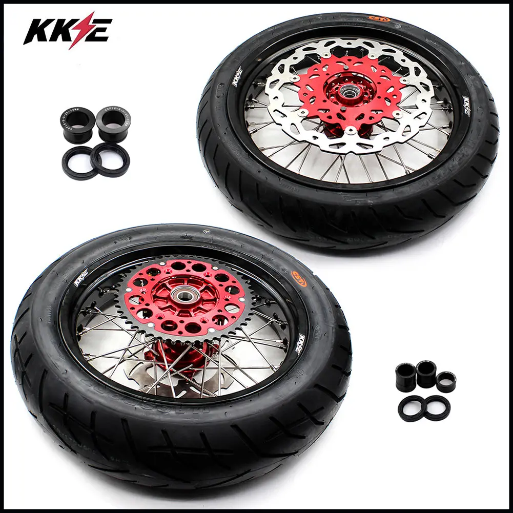 Kke 3.5 & 4.25 Cush Drive Supermoto Cst Wheels Rims For Honda Xr400r Xr600r 1
