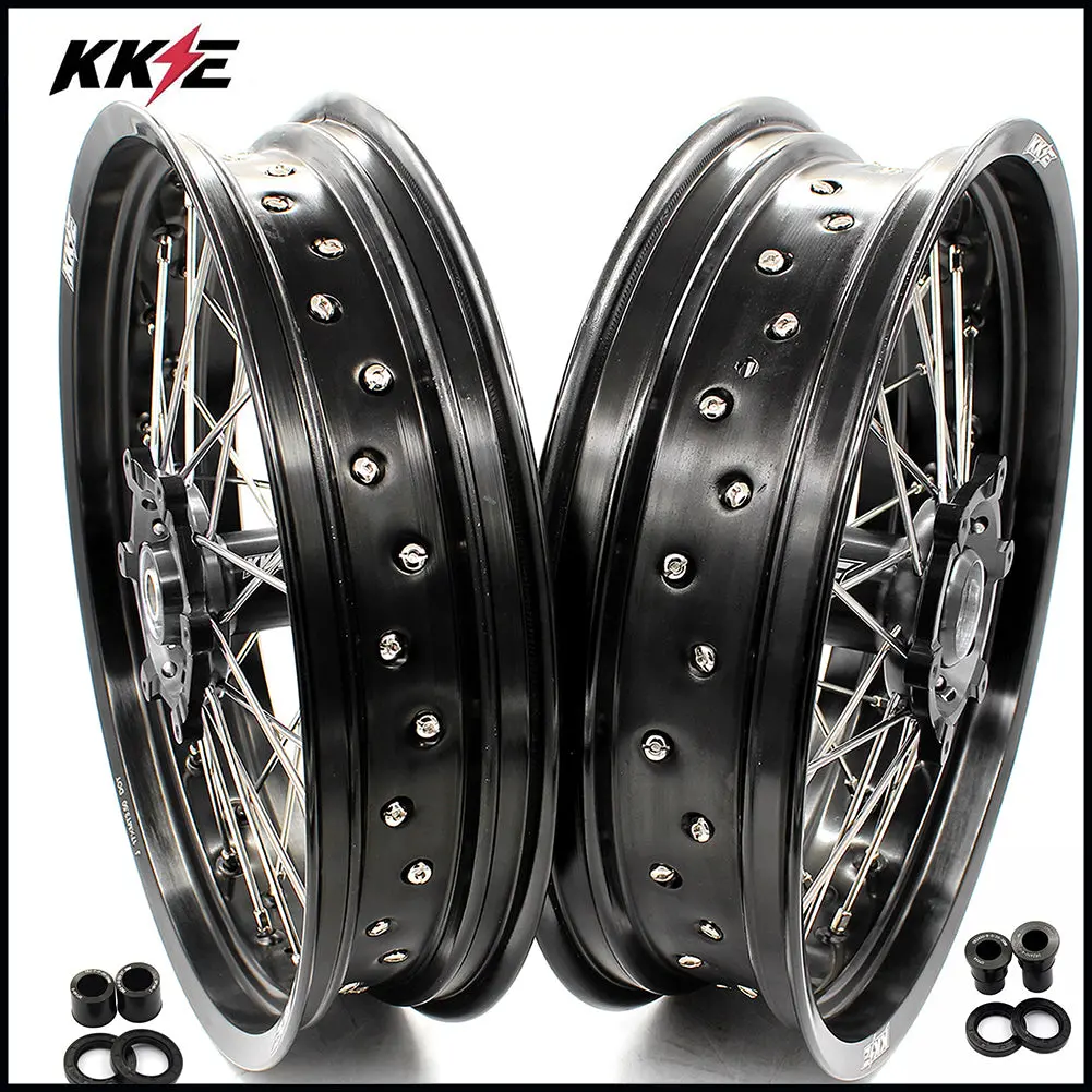 Kke 3.5/4.25*17" For Suzuki Drz400 Drz400e Drz400s Drz400sm Supermoto Wheels 1