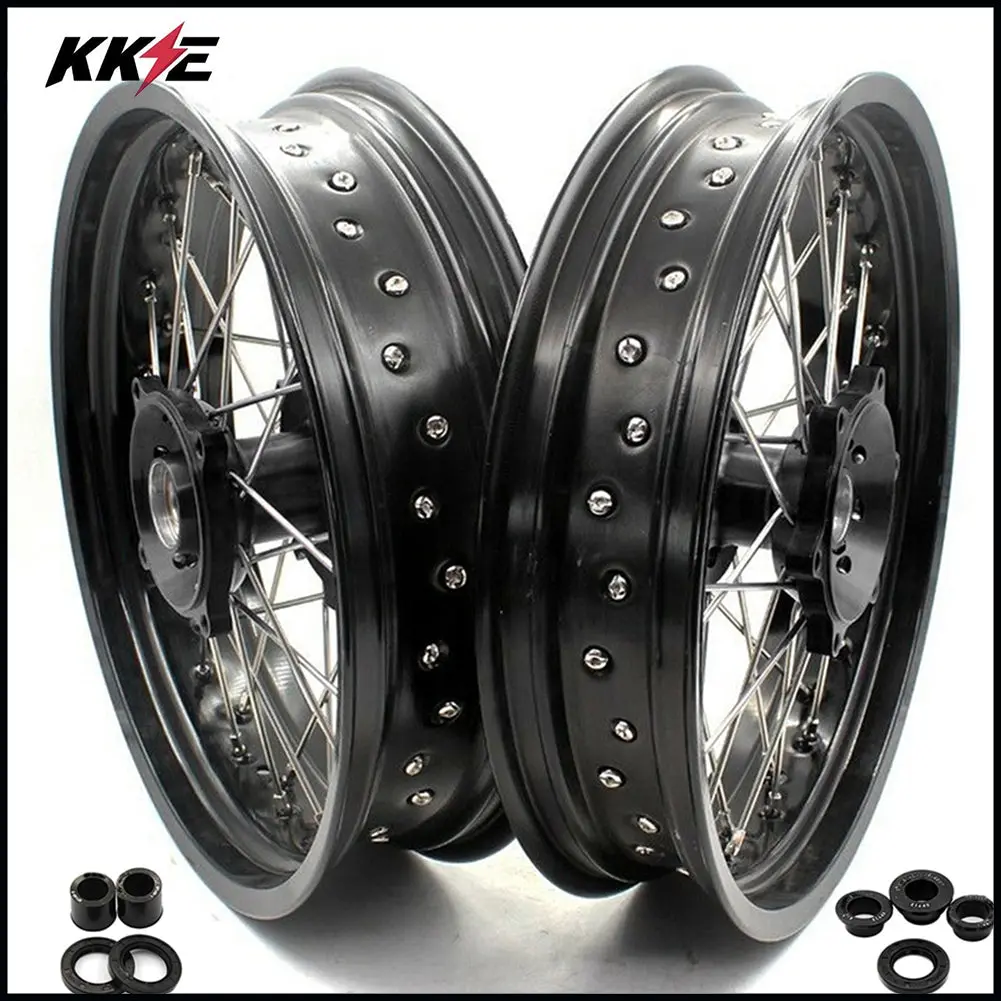 Kke 3.5/4.25 Cush Drive Supermoto For Suzuki Dr650se 1996-2021 Spoked Wheel Rim 1