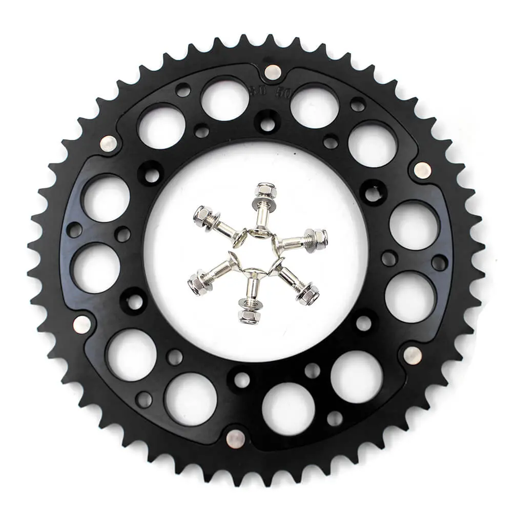 Kke 44T/48T/49T/50T/51T Black Sprocket For Suzuki Rmz250 Rmz450 Drz400s Drz400sm 1