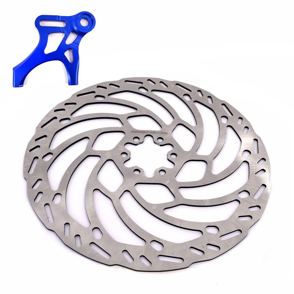 Kke Motorcycle Rear 220Mm Brake Disc With Adapter Brake Caliper For E-Ride Pro-Ss 2024 1