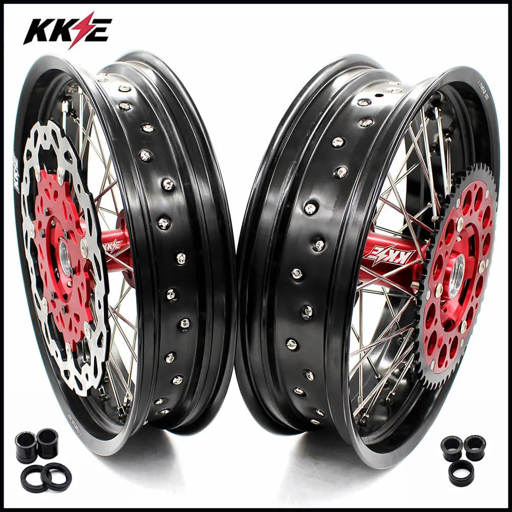 Kke 3.5/4.25*17In. Xr400r 1996-2004 Xr600r 1991-2000 Supermoto Wheels For Honda 1