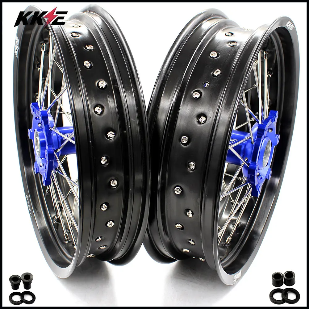 Kke 3.5/4.25 Supermoto Street Wheels Set For Suzuki Drz400 Drz400e Drz400s 1