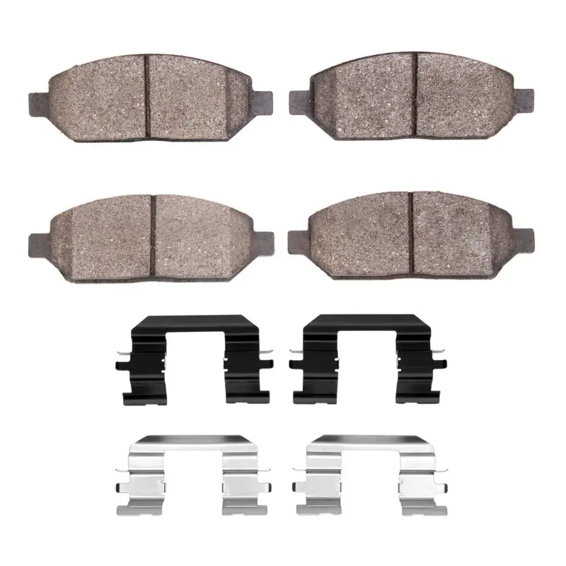 R1 2017-2018 Chevrolet Spark (Mexico) Front R1 Ceramic Pads & Hardware Kit 1