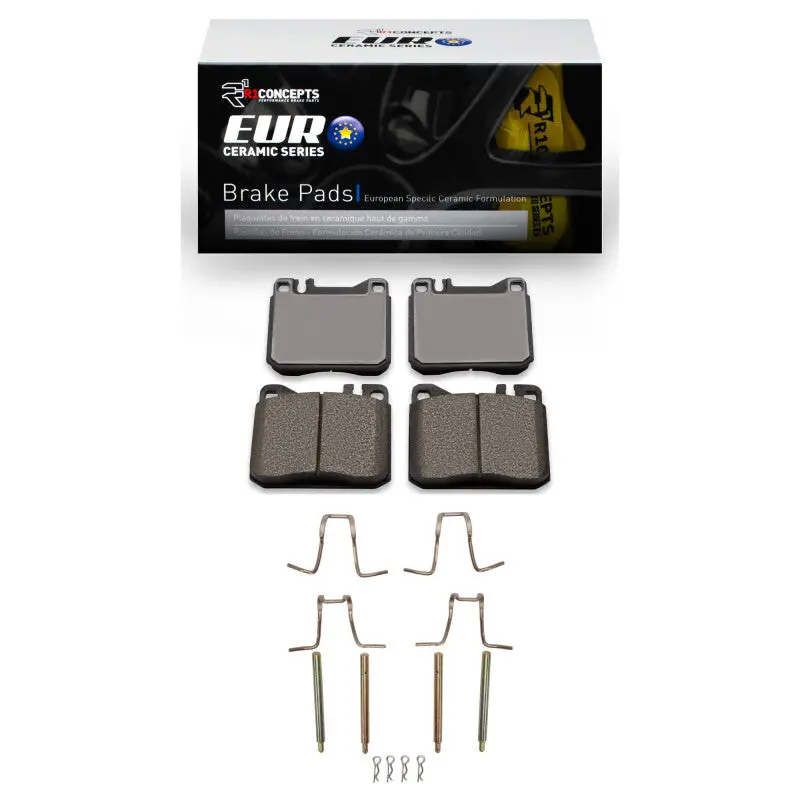 R1 80-85 Mercedes-Benz 300Cd Front Euro Ceramic Pads & Hardware Kit 1