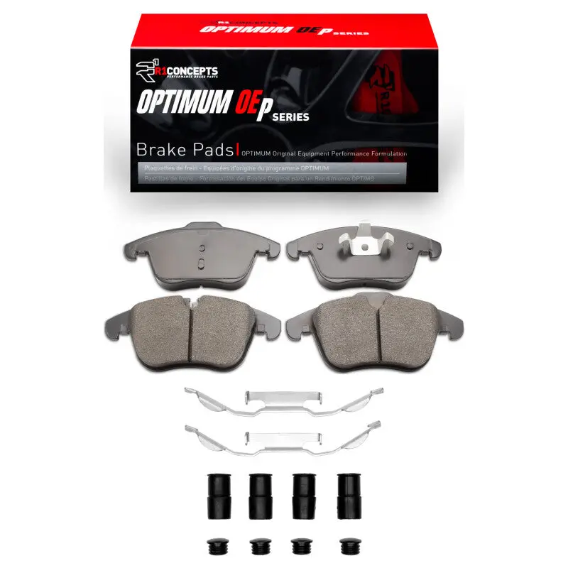 R1 06-18 Jaguar S-Type Front Optimum Oe Brake Pads & Hardware Kit 1