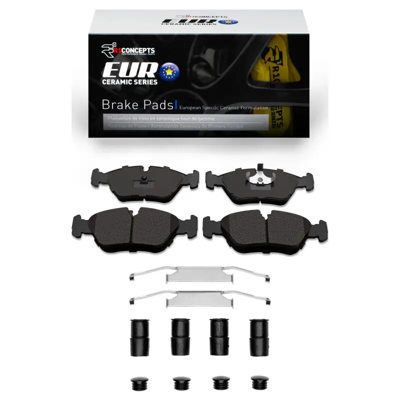 R1 1982-1991 Bmw 533I Front R1 Euro Ceramic Pads & Hardware Kit 1