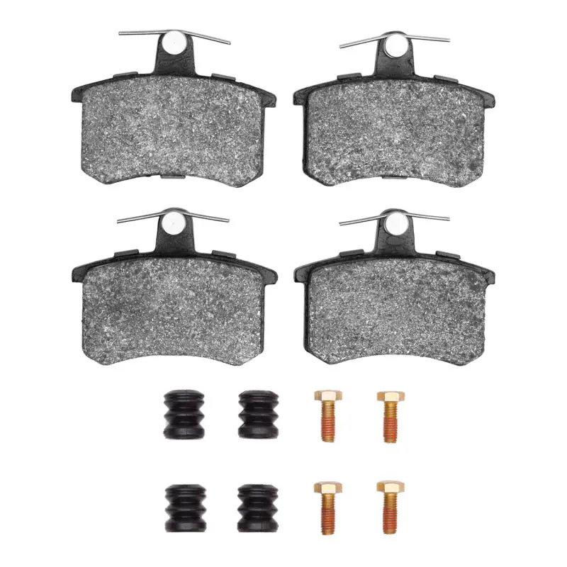 R1 80-01 Audi V8 Quattro Rear Euro Ceramic Brake Pads And Hardware Kit 1
