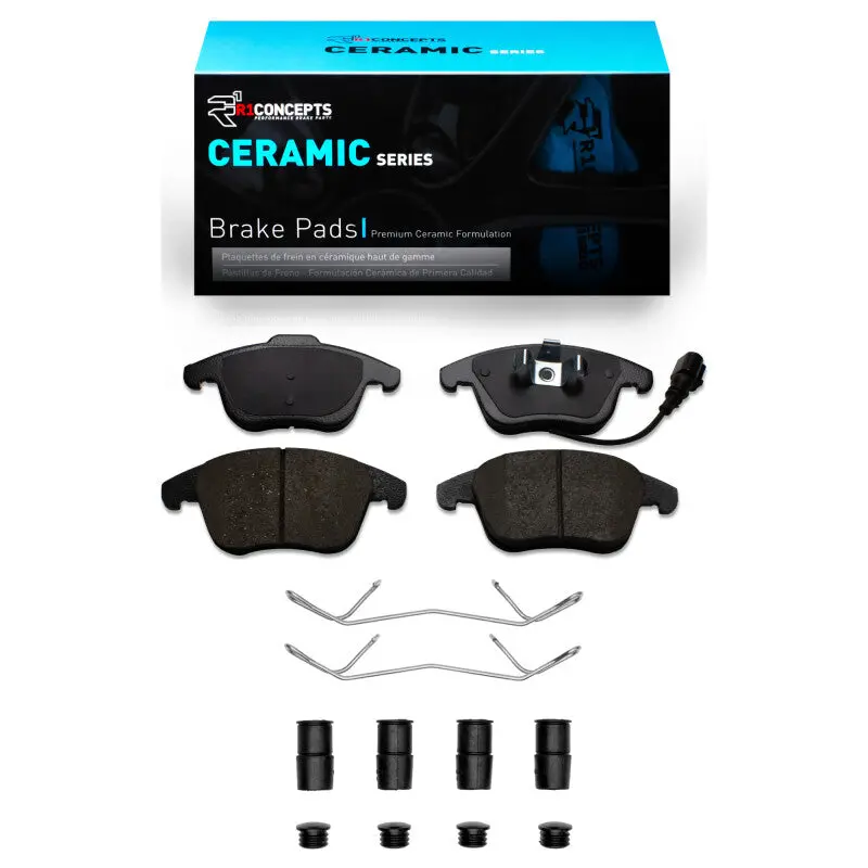 R1 2009-2024 Audi Q3 (Mexico) Front R1 Ceramic Pads & Hardware Kit 1