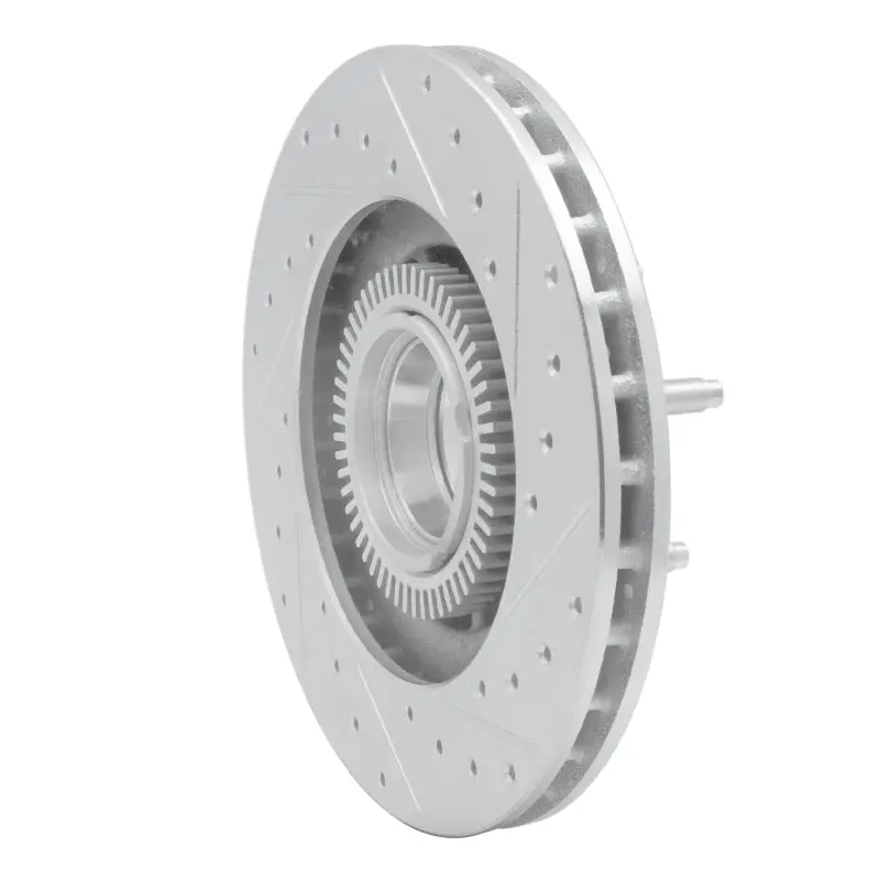 R1 95-97 Ford Ranger (Usa/Canada) Front Left Drilled & Slotted Silver Brake Rotor 2