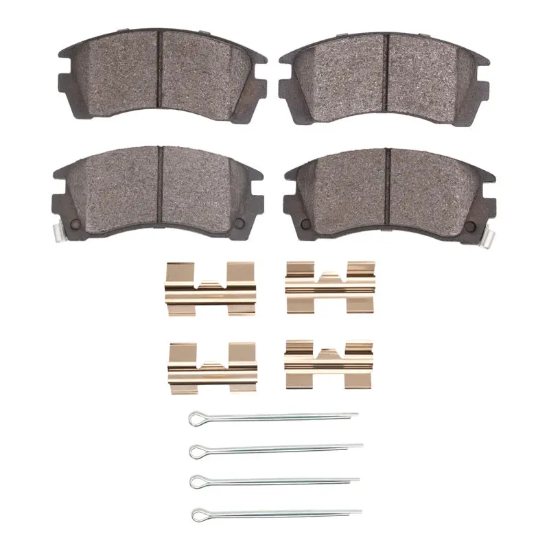 R1 74-86 Land Rover Range Rover Front Semi Met Pads & Hardware Kit 1