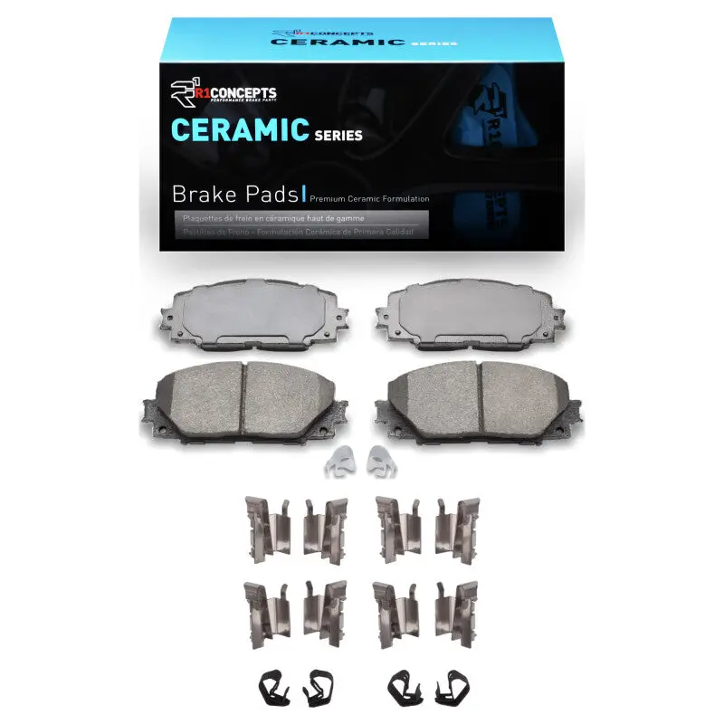 R1 2010-2022 Lexus Ct200h Front R1 Ceramic Pads & Hardware Kit 1