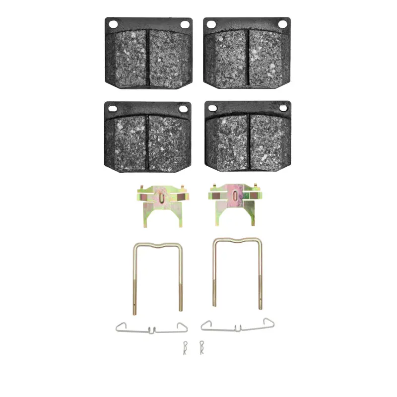 R1 85-86 Saab 900 Front Semi Met Pads & Hardware Kit 1