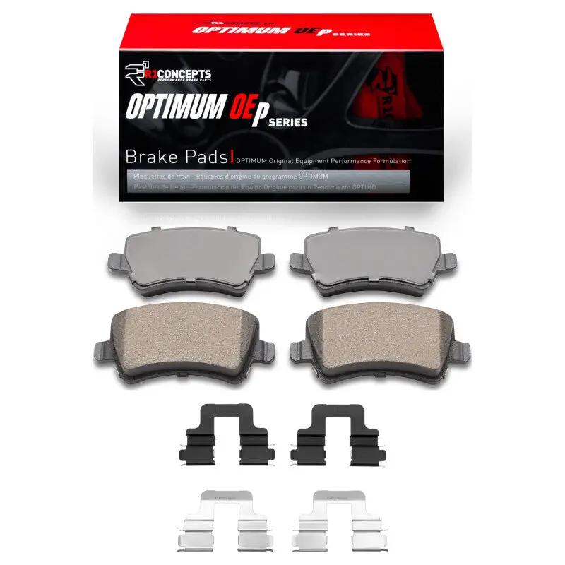 R1 07-18 Volvo S60 Rear Optimum Oe Brake Pads & Hardware Kit 1