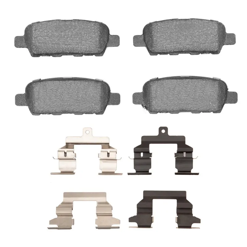 R1 08-13 Nissan Rogue Rear Euro Ceramic Brake Pads And Hardware Kit 1