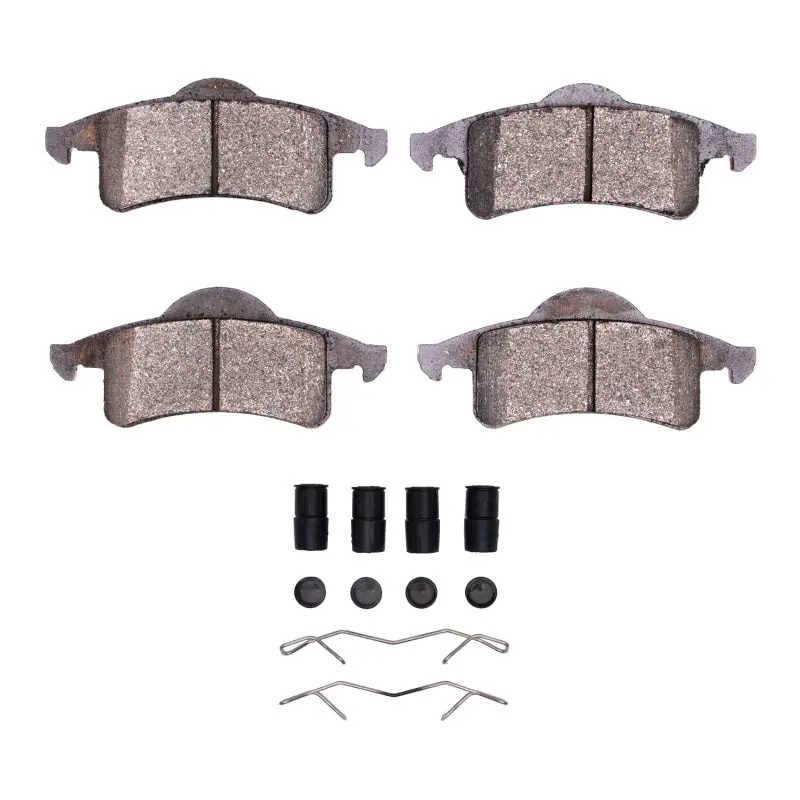 R1 99-04 Jeep Grand Cherokee Rear Performance Off-Road/Tow Brake Pads & Hardware Kit 1