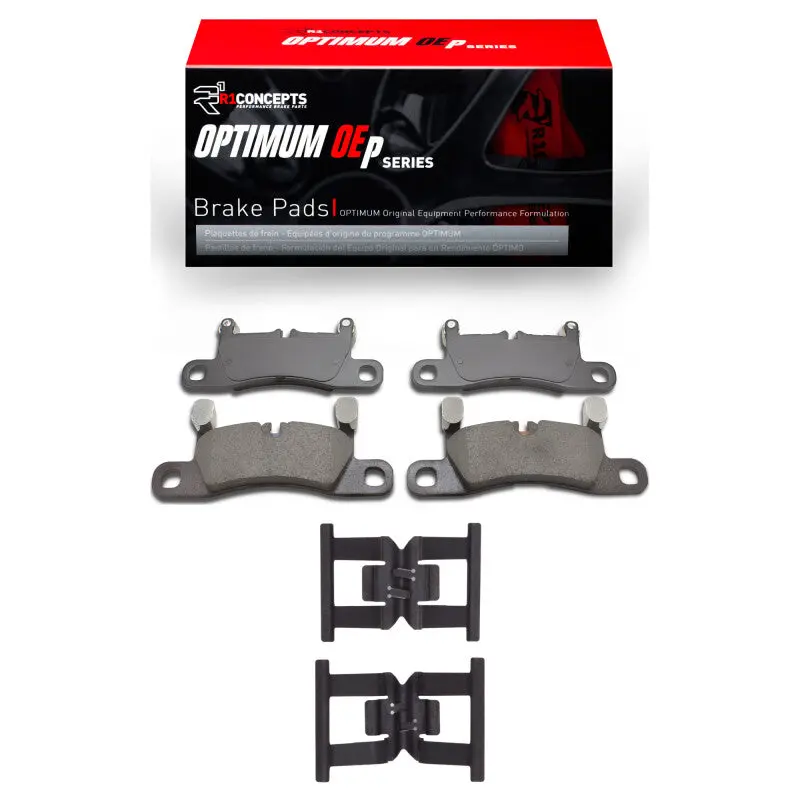 R1 11-18 Porsche Cayenne Rear Optimum Oe Pads & Hardware Kit 1