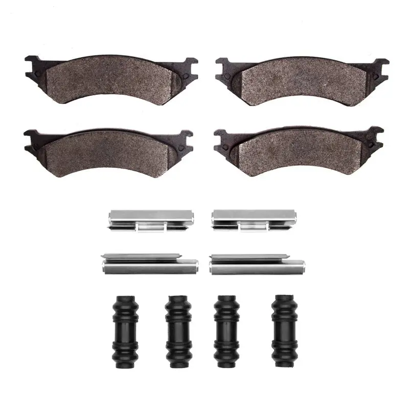R1 99-07 Ford E-150 Econoline Rear Semi Met Pads & Hardware Kit 1