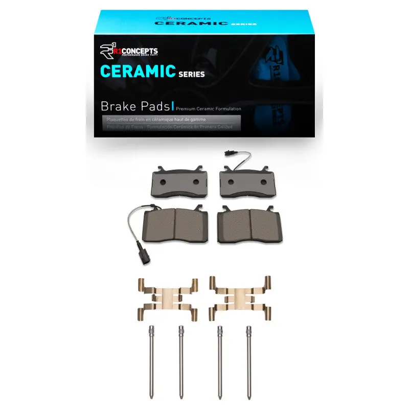 R1 2017-2025 Alfa Romeo Stelvio Front R1 Ceramic Pads & Hardware Kit 1