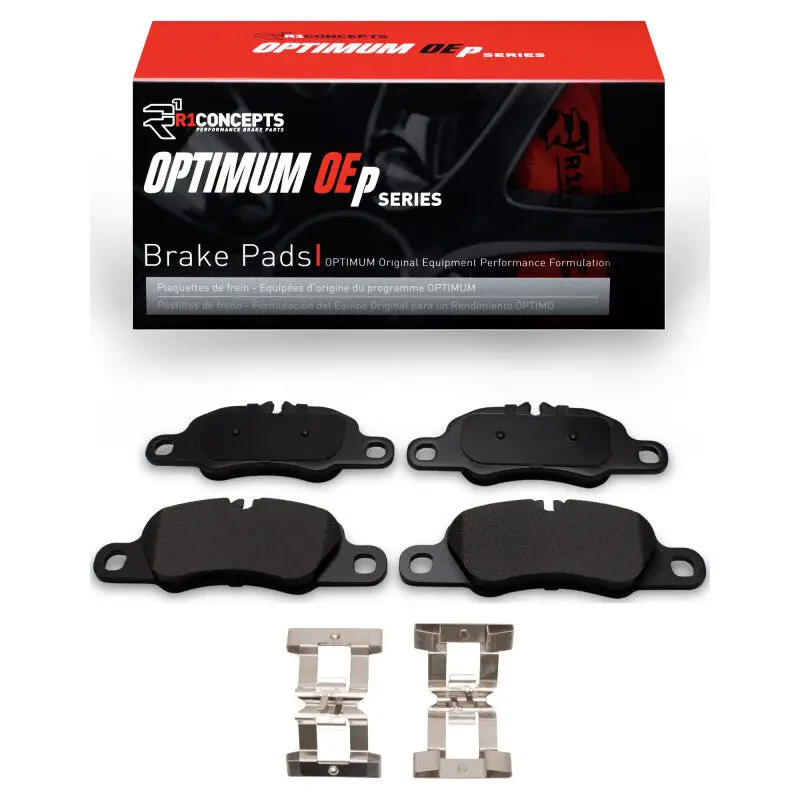 R1 09-23 Porsche Boxster Front Optimum Oe Pads & Hardware Kit 1