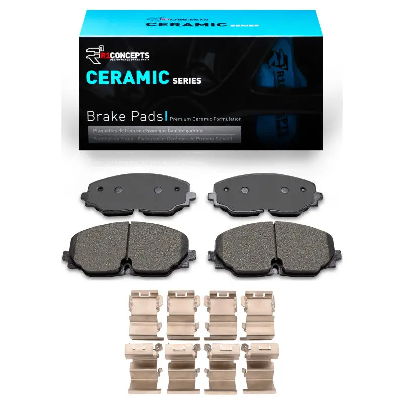 R1 2018-2025 Volkswagen Atlas Cross Sport Front R1 Ceramic Pads & Hardware Kit 1