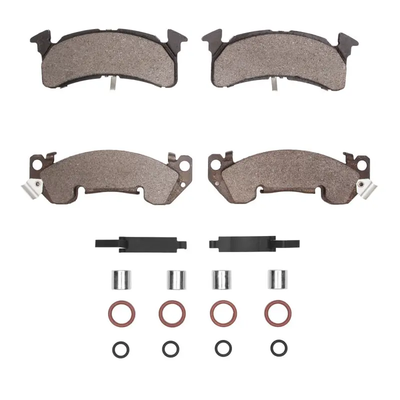 R1 78-95 Chevrolet V20 & V2500 Suburban Front Semi Met Pads & Hardware Kit 1