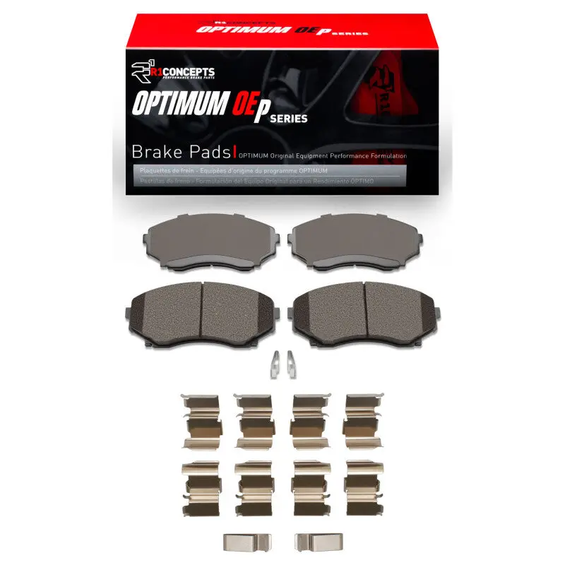 R1 92-06 Mazda Mpv Front Optimum Oe Pads & Hardware Kit 1