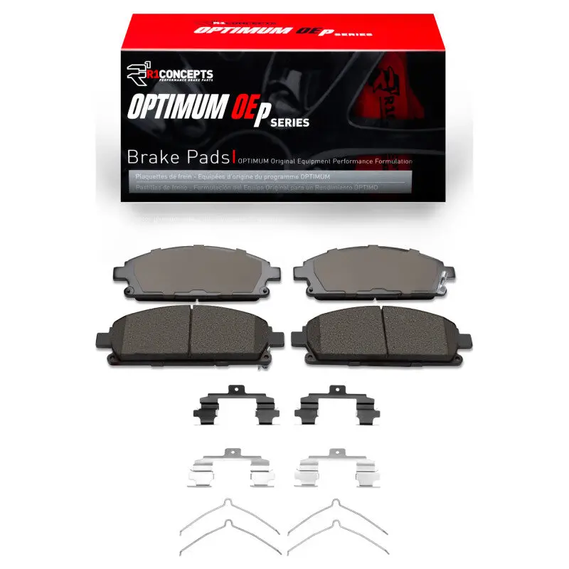 R1 02-17 Acura Mdx Front Optimum Oe Pads & Hardware Kit 1
