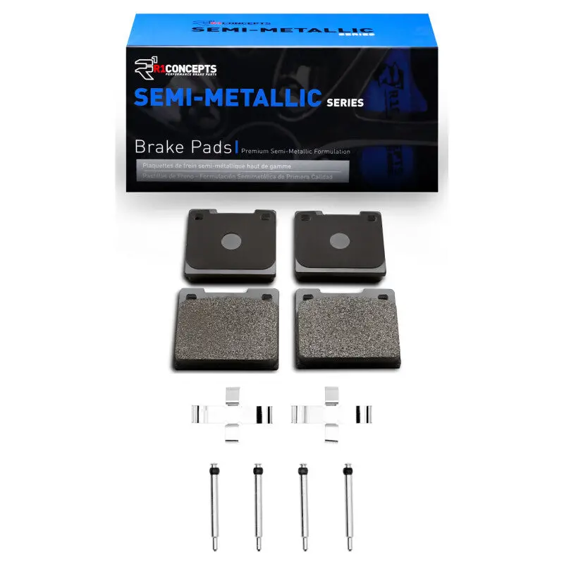 R1 68-71 Volvo 164 Rear Semi Met Pads & Hardware Kit 1