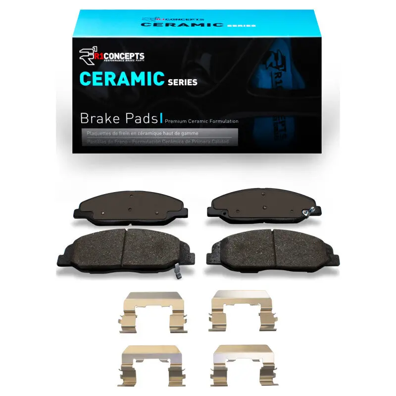 R1 2008-2014 Cadillac Sts Front R1 Ceramic Pads & Hardware Kit 1