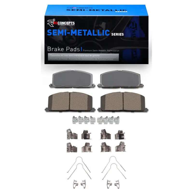 R1 83-99 Chevrolet Nova Front Semi Met Pads & Hardware Kit 1