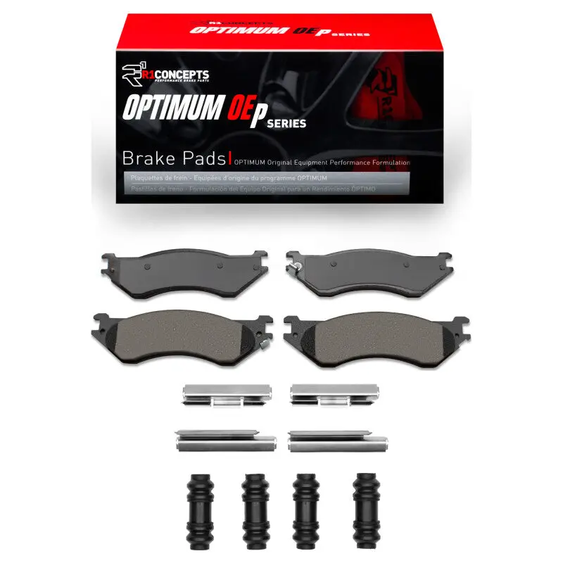R1 97-04 Dodge Ram 1500 Pickup Front Optimum Oe Pads & Hardware Kit 1