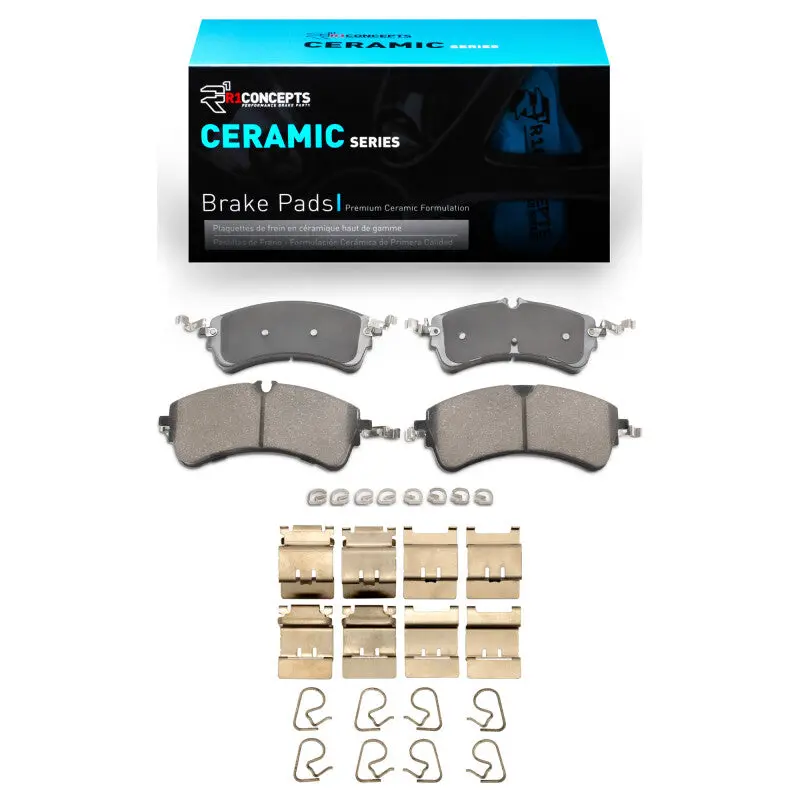 R1 20-25 Ford Transit-350/Srw Rear Ceramic Pads & Hardware Kit 1